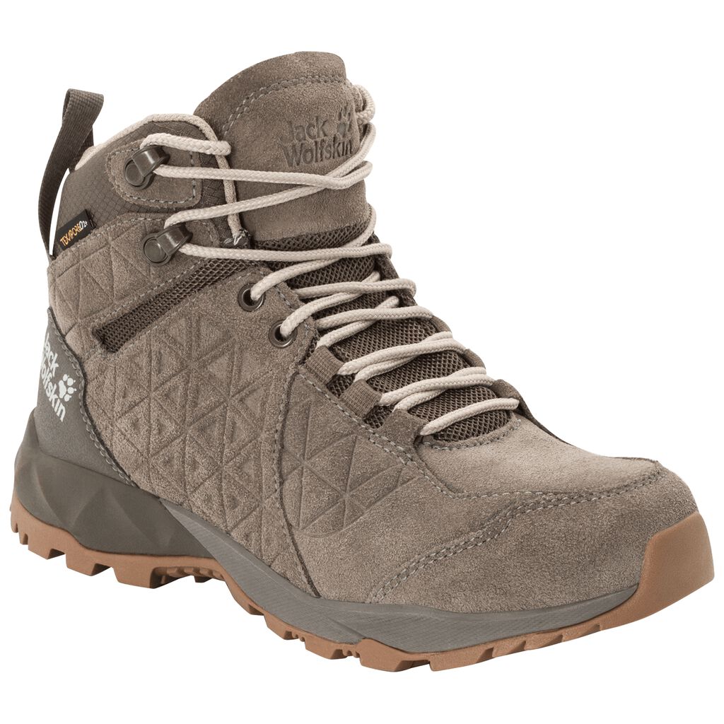 Jack Wolfskin CASCADE HIKE LT TEXAPORE MID ορειβατικα παπουτσια γυναικεια μπεζ/καφε | GR6263398